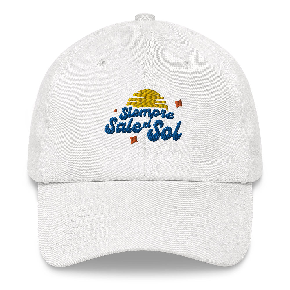 Gorra "Siempre sale el sol" en baby blue